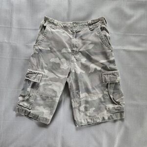 Faded Glory Boys Vintage Camo Cargo Shorts Size 12
